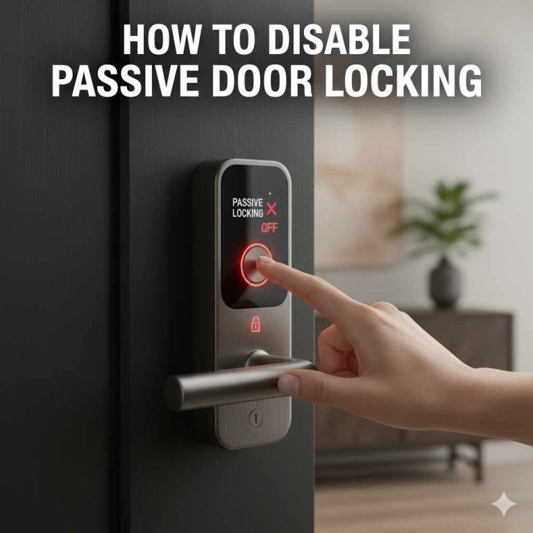 How to Turn Off Passive Door Locking