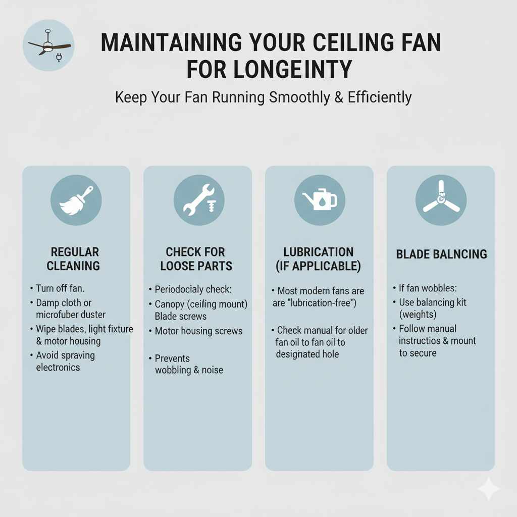 Maintaining Your Ceiling Fan for Longevity