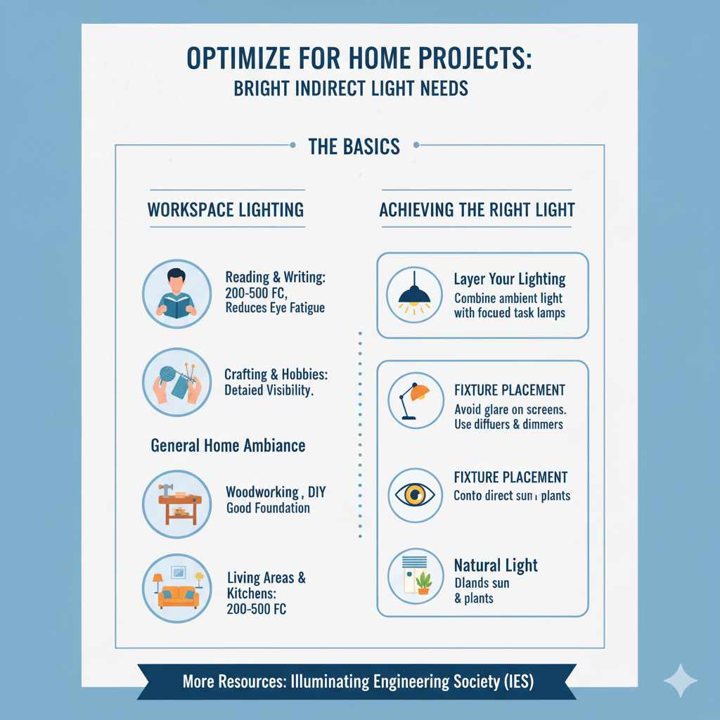 Optimizing for Home Projects: Bright Indirect Light Needs