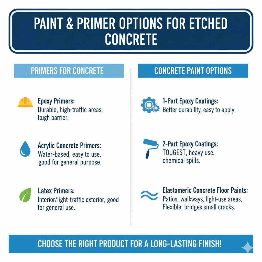 Paint & Primer Options for Etched Concrete