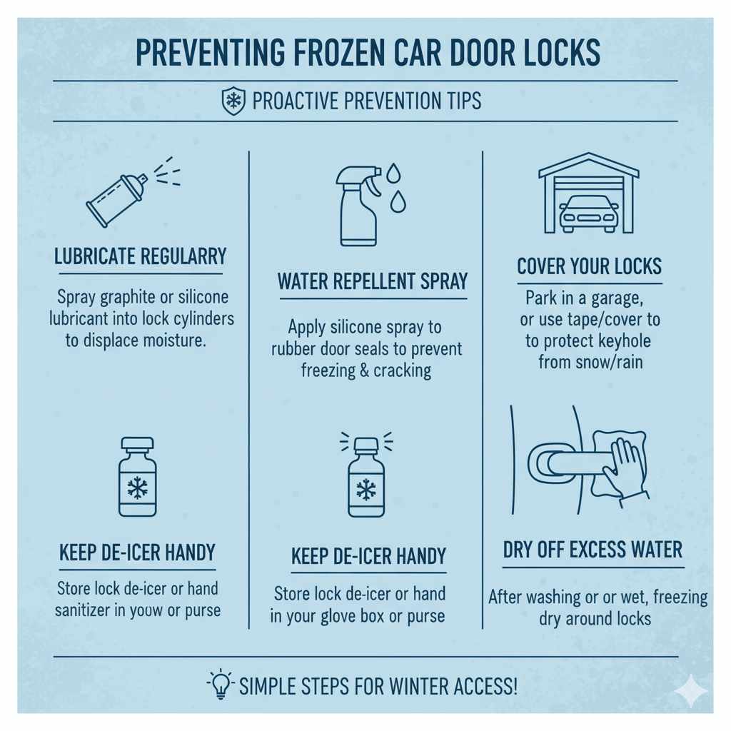 Preventing Frozen Car Door Locks