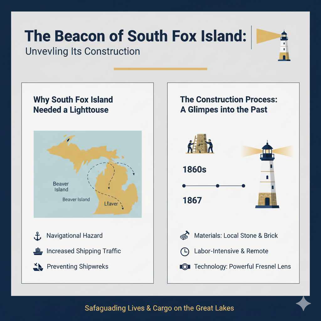 The Beacon of South Fox Island: Unveiling Its Construction