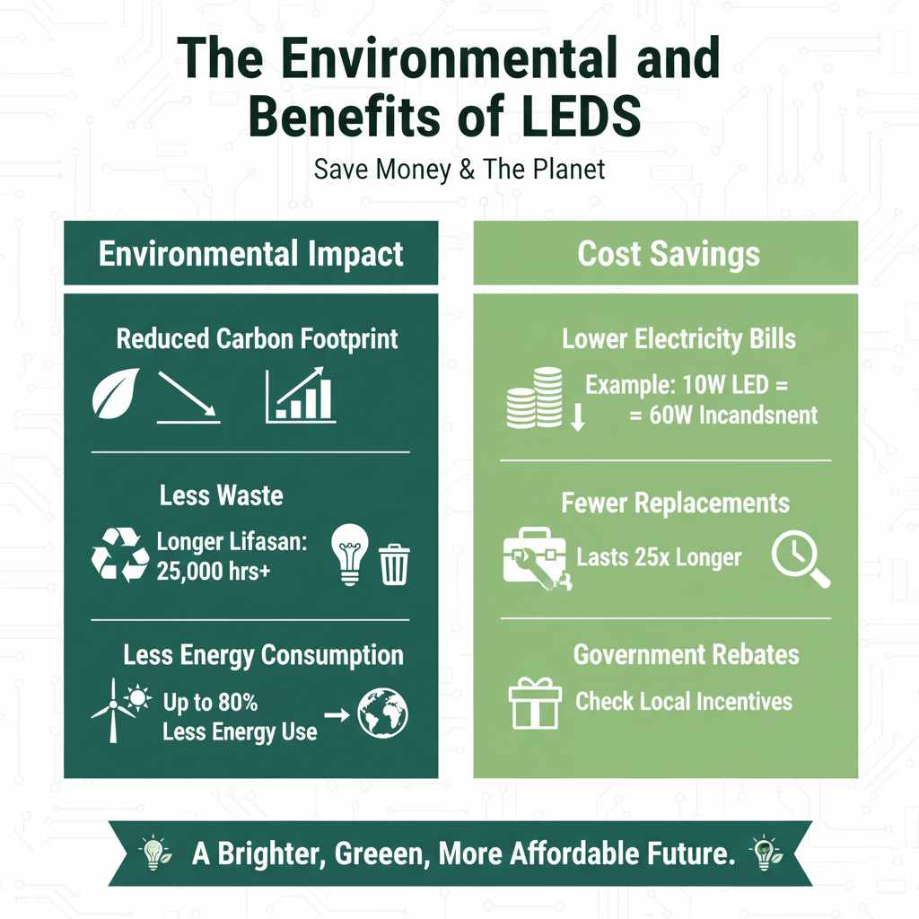 The Environmental and Cost Benefits of LEDs
