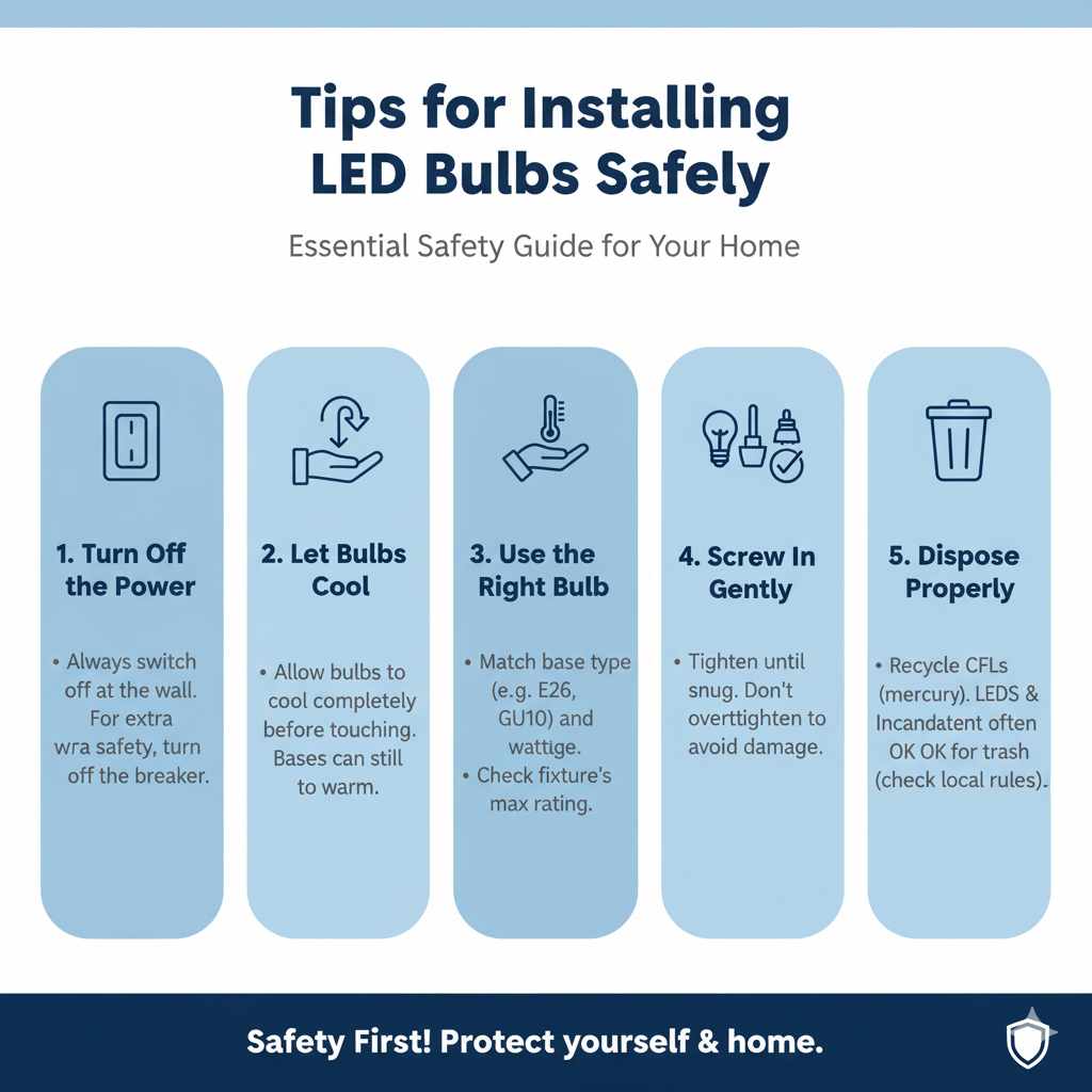 Tips for Installing LED Bulbs Safely