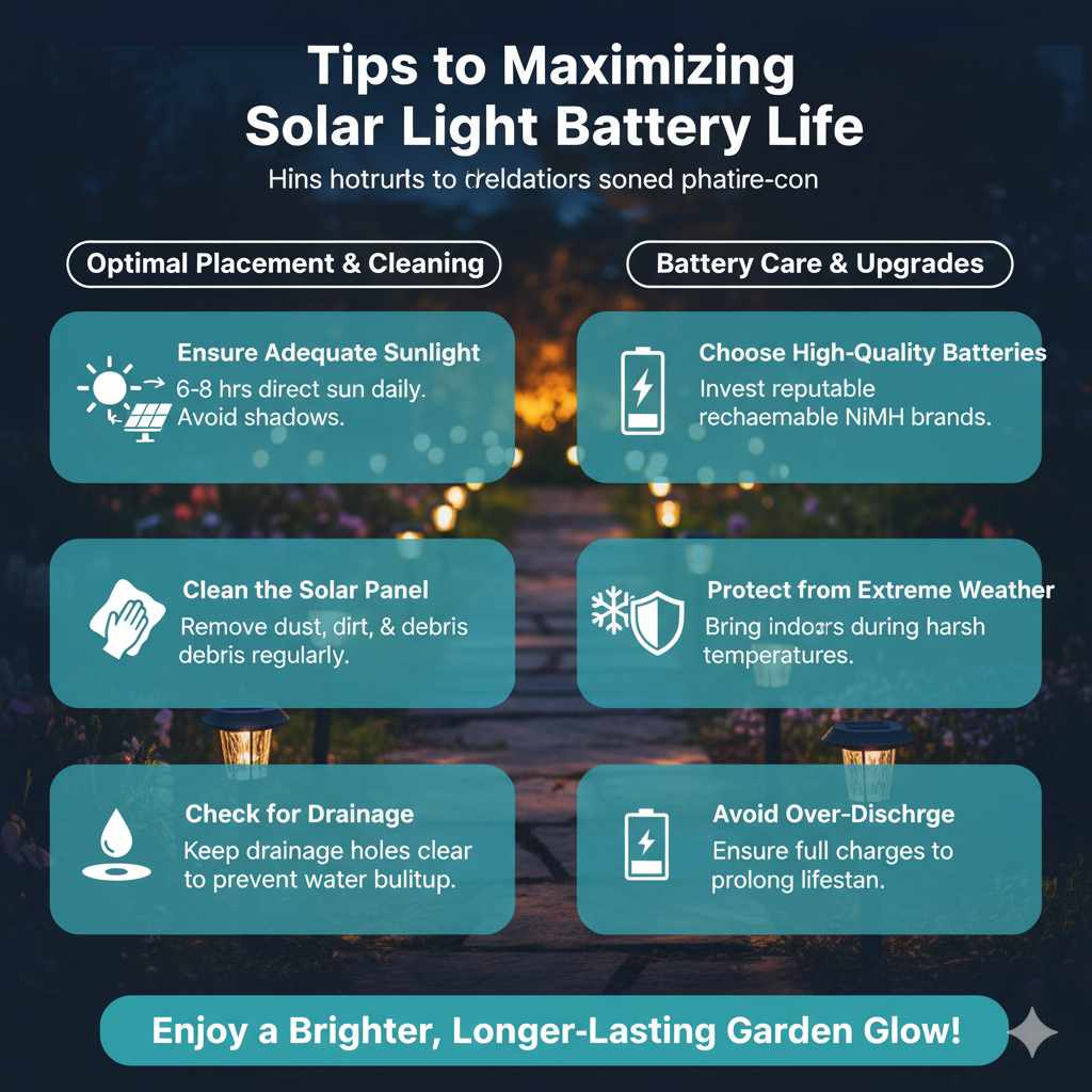 Tips for Maximizing Solar Light Battery Life