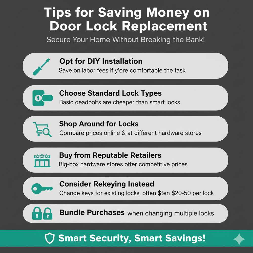 Tips for Saving Money on Door Lock Replacement