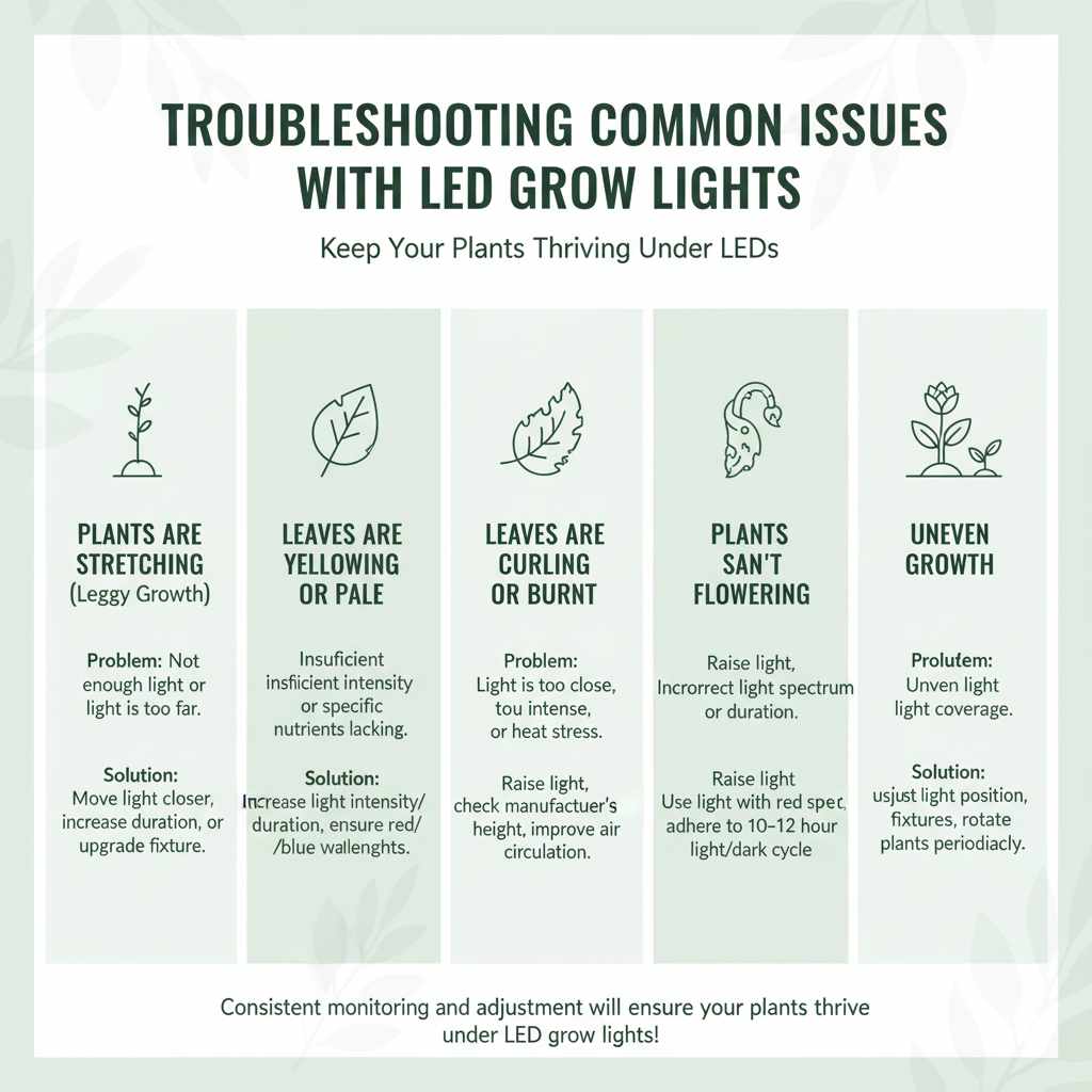 Troubleshooting Common Issues with LED Grow Lights