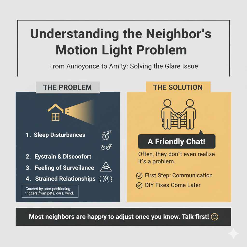 Understanding the Neighbor's Motion Light Problem