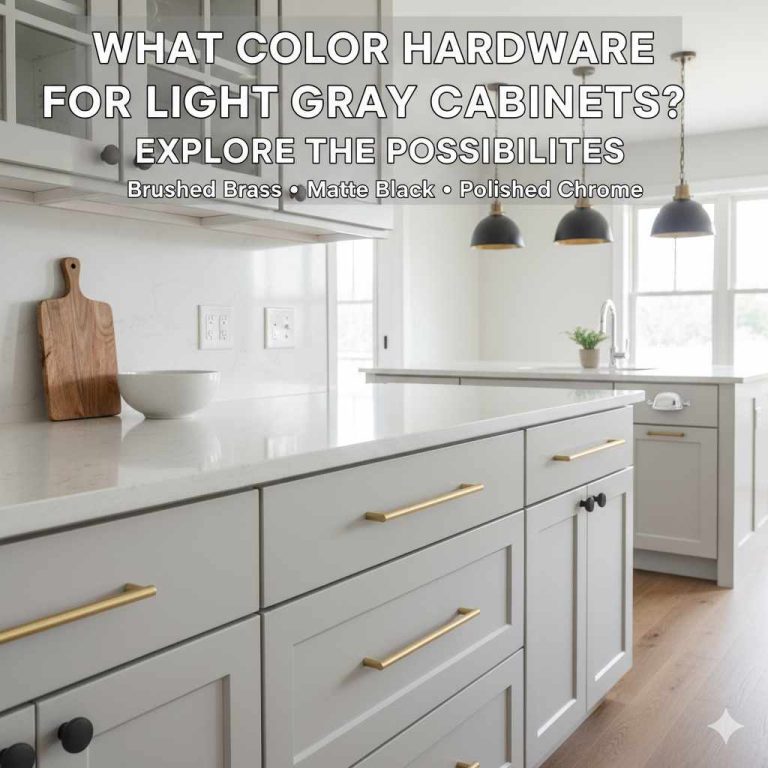 What Color Hardware For Light Gray Cabinets