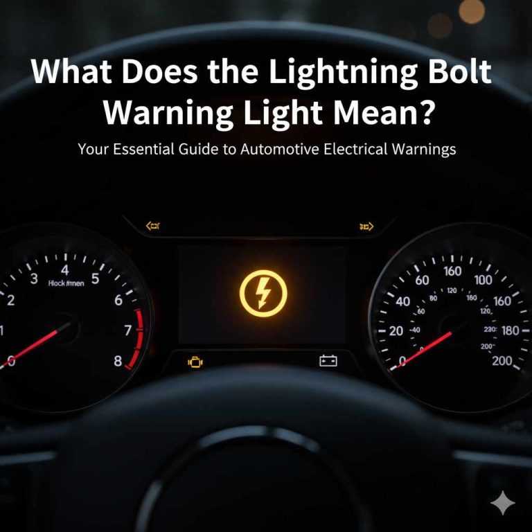 What Does Lightning Bolt Warning Light Mean