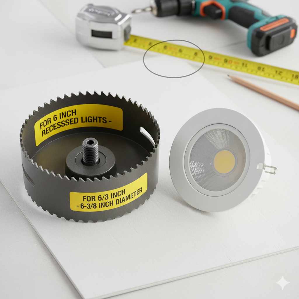 What Size Hole Saw For 6 Inch Recessed Light