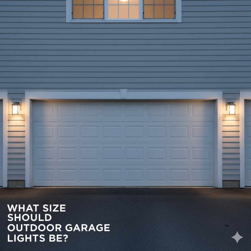 What Size Should Outdoor Garage Lights Be