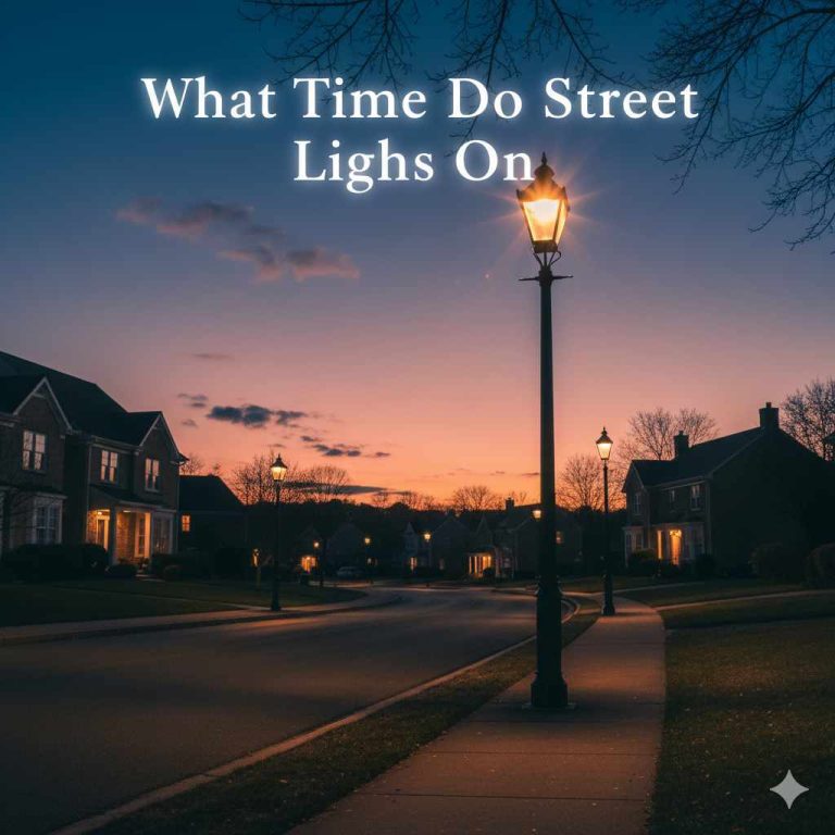 What Time Do Street Lights Come On
