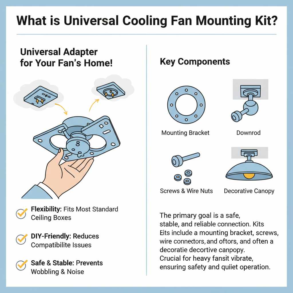 What is a Universal Cooling Fan Mounting Kit?