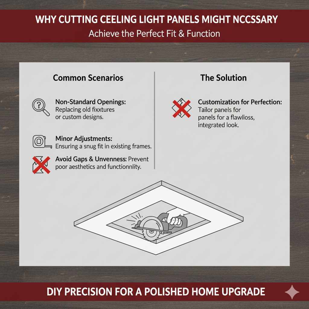 Why Cutting Ceiling Light Panels Might Be Necessary