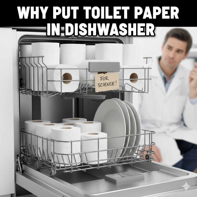 Why Put Toilet Paper in Dishwasher