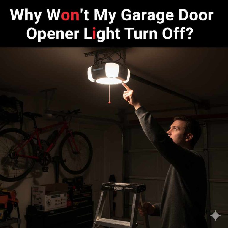Why Won't My Garage Door Opener Light Turn Off?