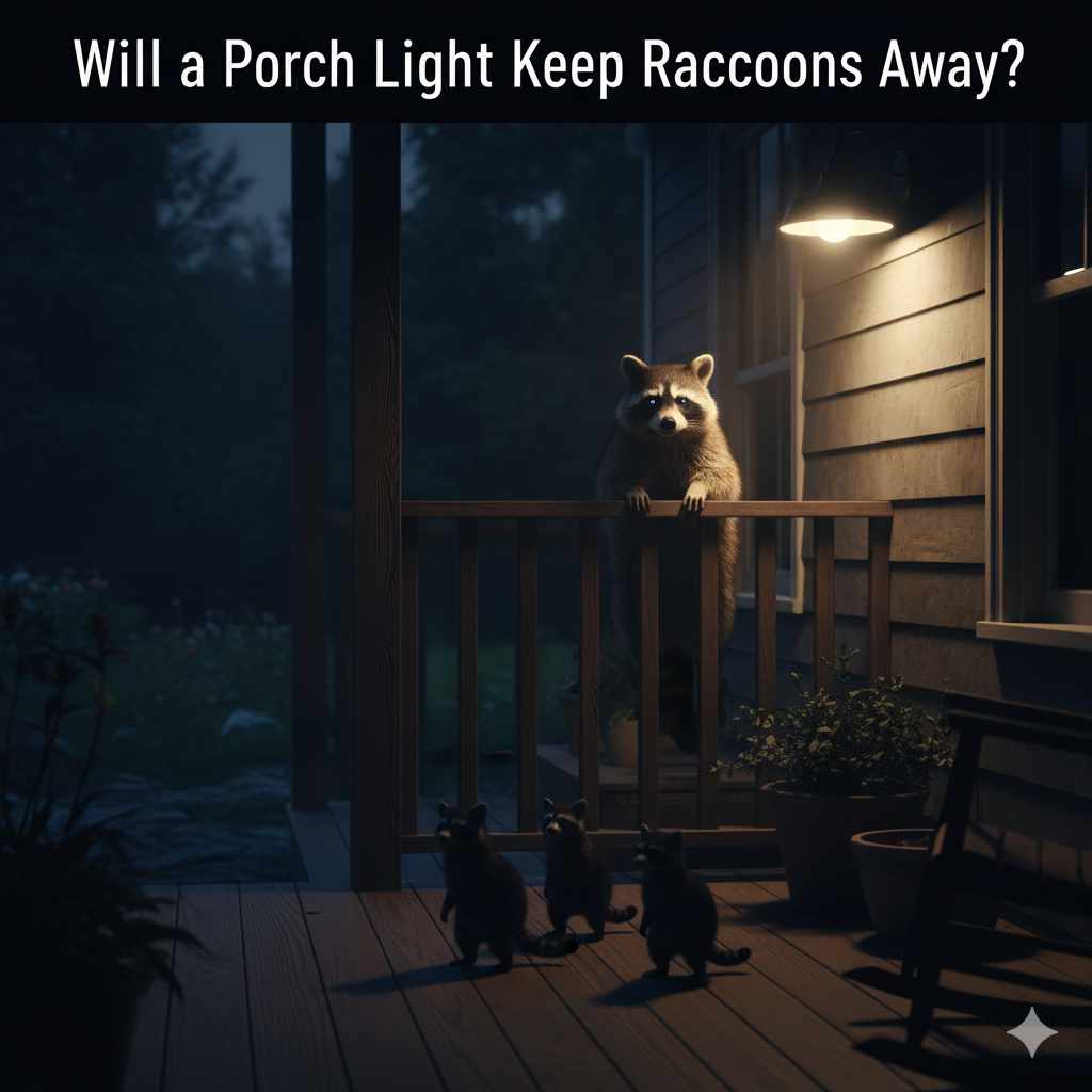 Will a Porch Light Keep Raccoons Away?