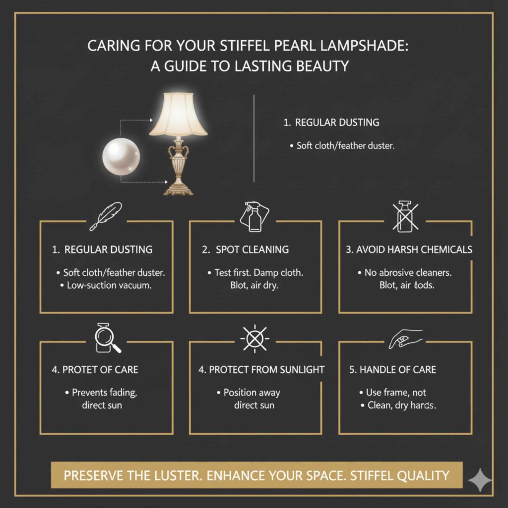 Caring for Your Stiffel Pearl Lampshade