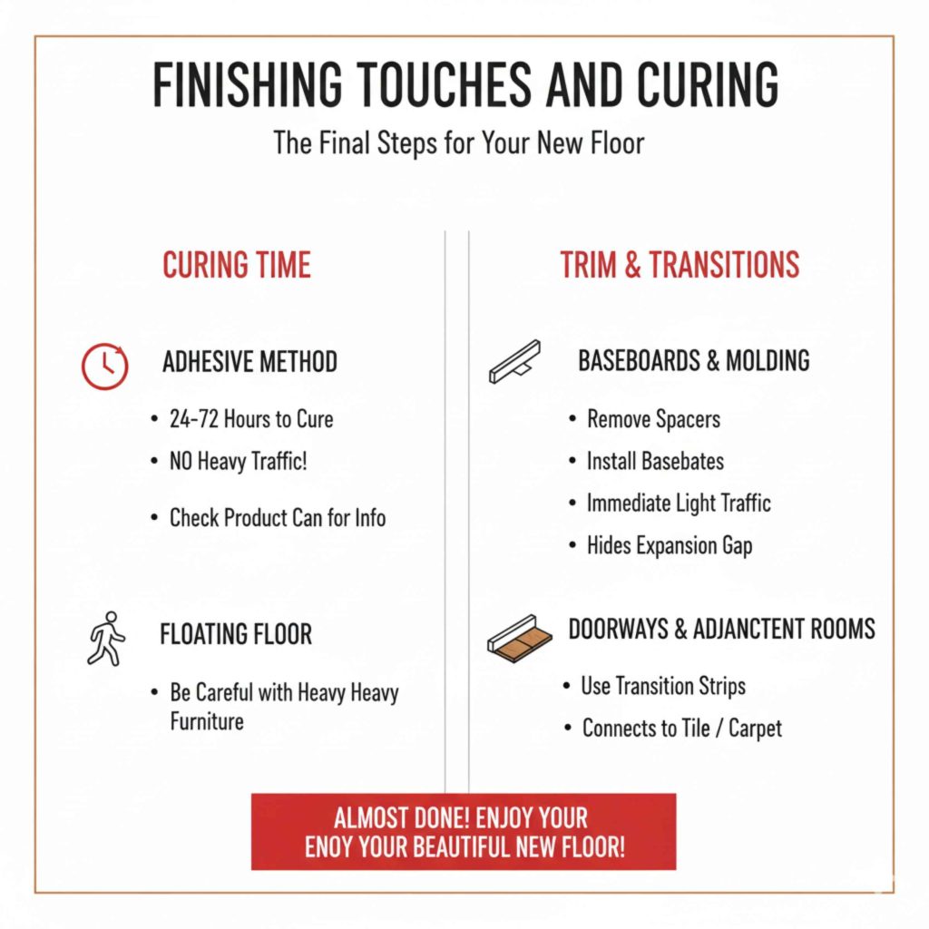 Finishing Touches and Curing