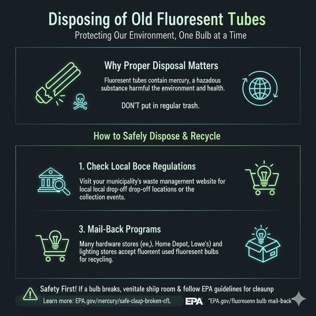 Disposing of Old Fluorescent Tubes