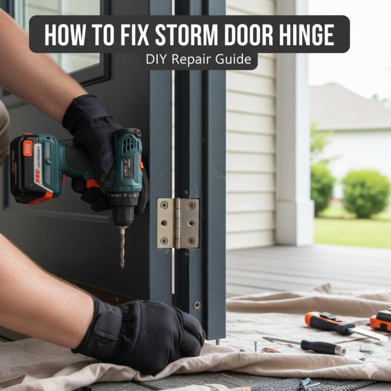 How To Fix Storm Door Hinge