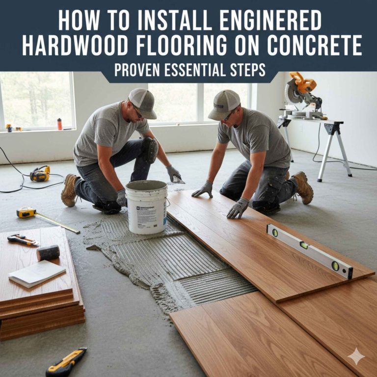 How To Install Engineered Hardwood Flooring On Concrete
