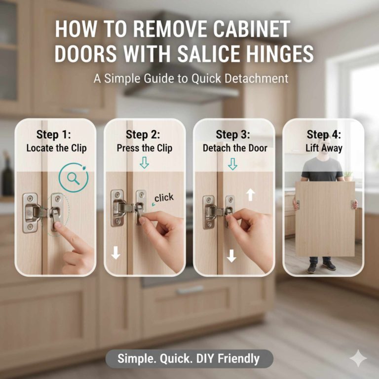 How To Remove Cabinet Doors With Salice Hinges