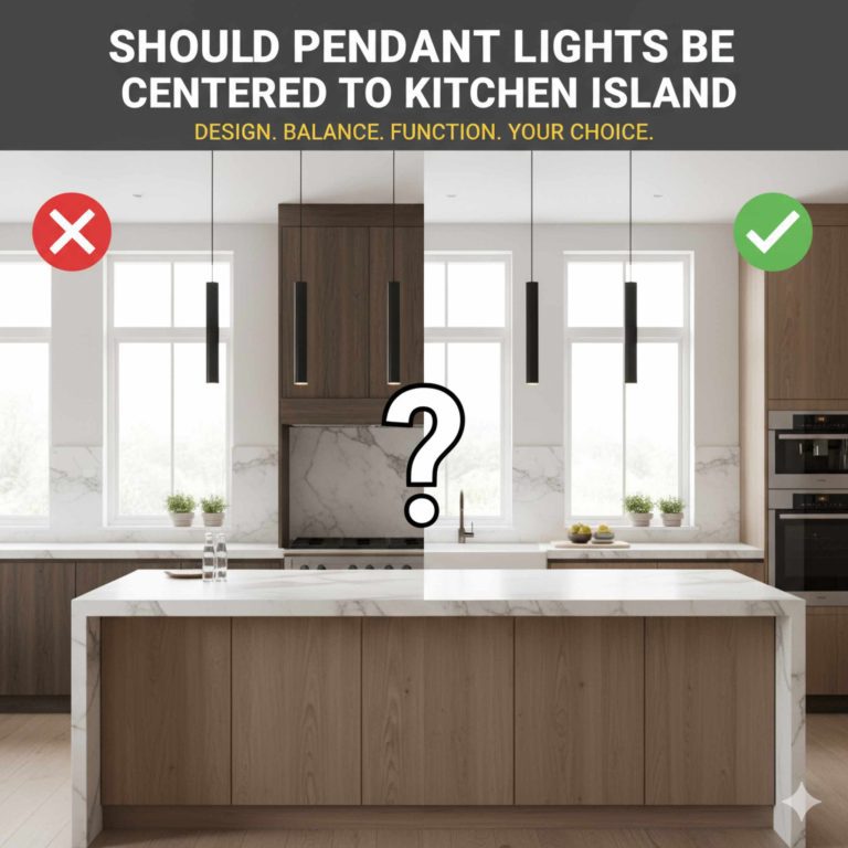 Should Pendant Lights Be Centered To Kitchen Island