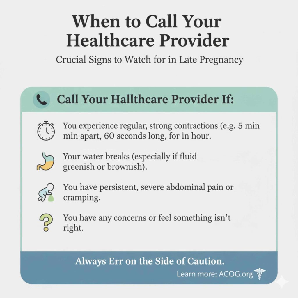 When to Call Your Healthcare Provider