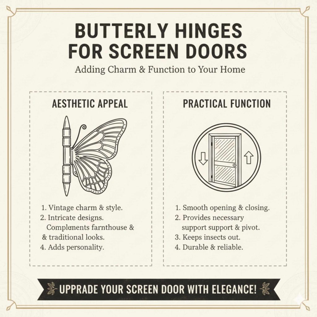 Why Butterfly Hinges for Your Screen Door?