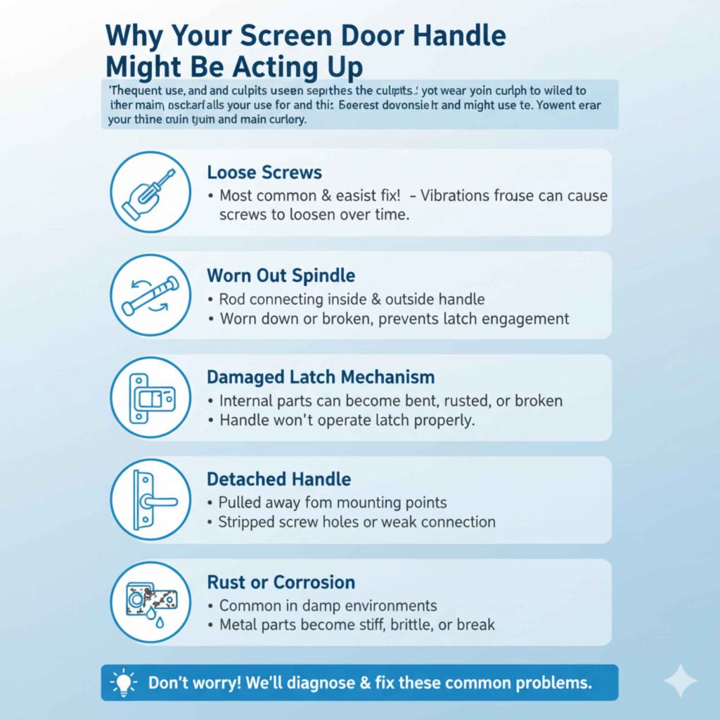 Why Your Screen Door Handle Might Be Acting Up