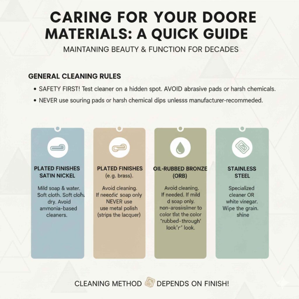 Caring for Your Door Handle Materials A Quick Guide