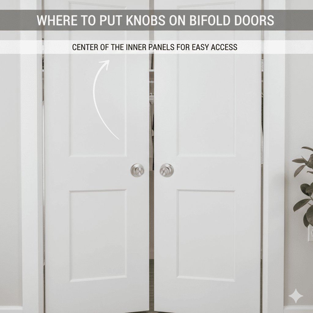 Where To Put Knobs On Bifold Doors
