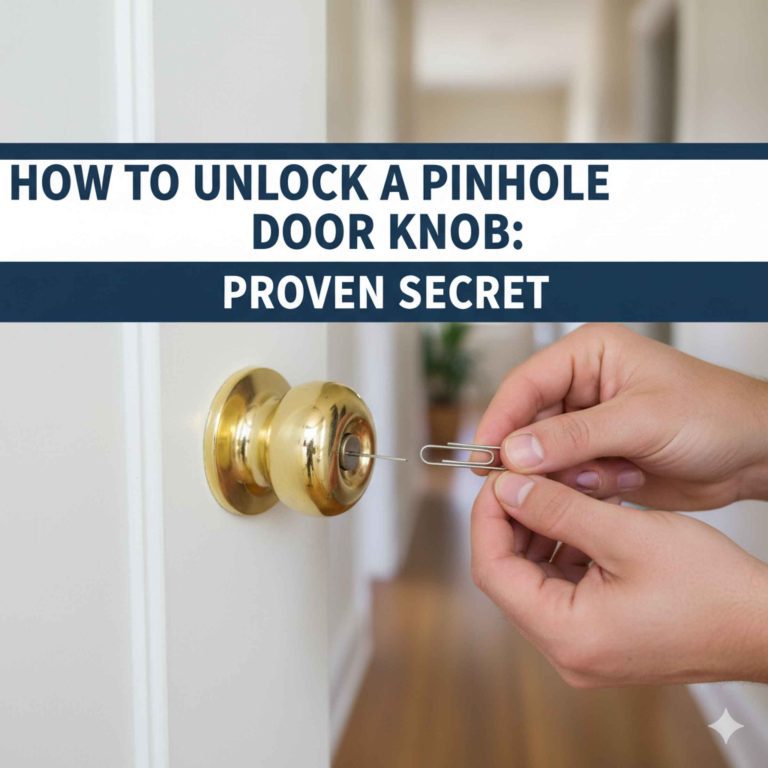 How To Unlock A Pinhole Door Knob