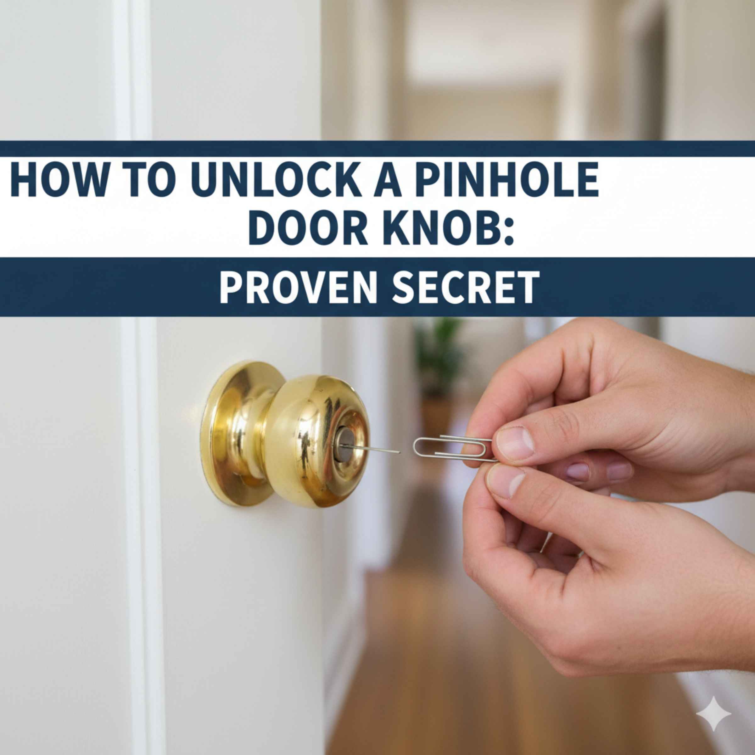 How To Unlock A Pinhole Door Knob