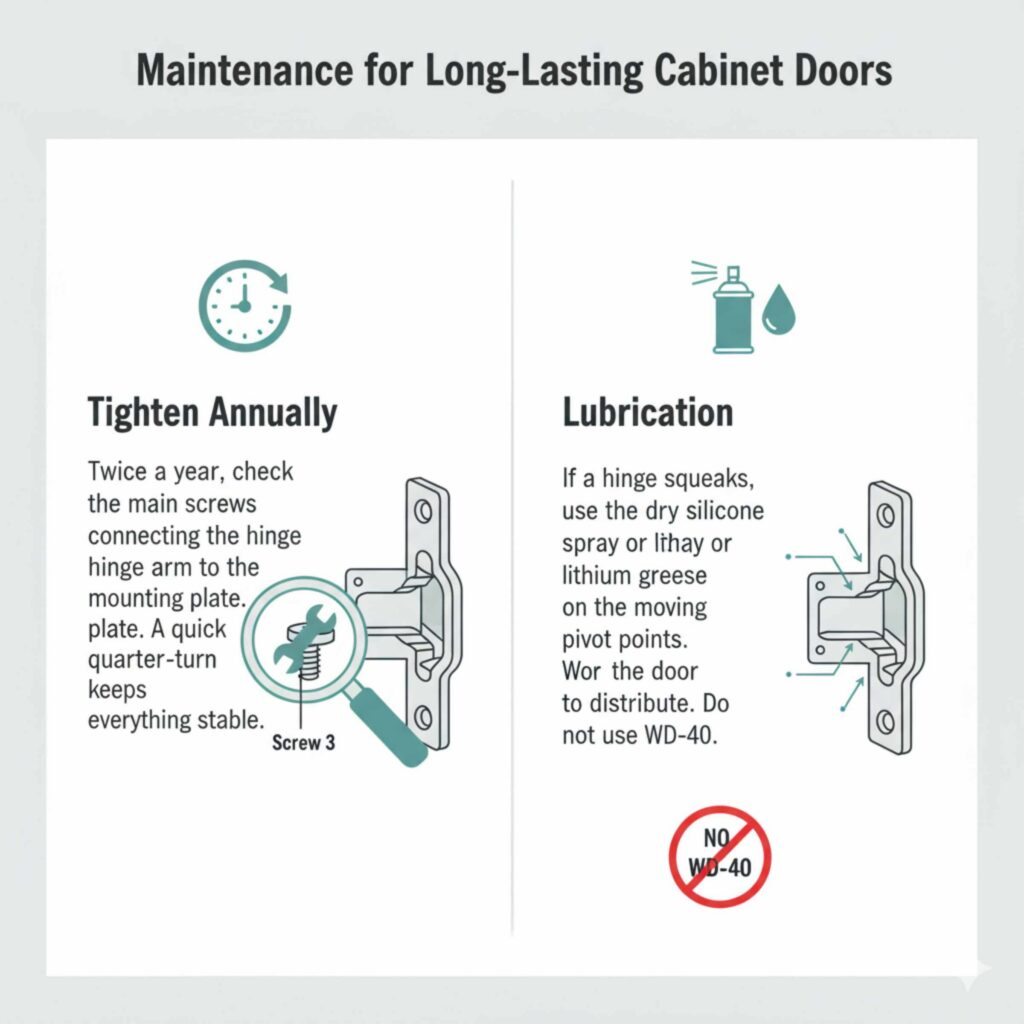 Maintenance for Long-Lasting Cabinet Doors