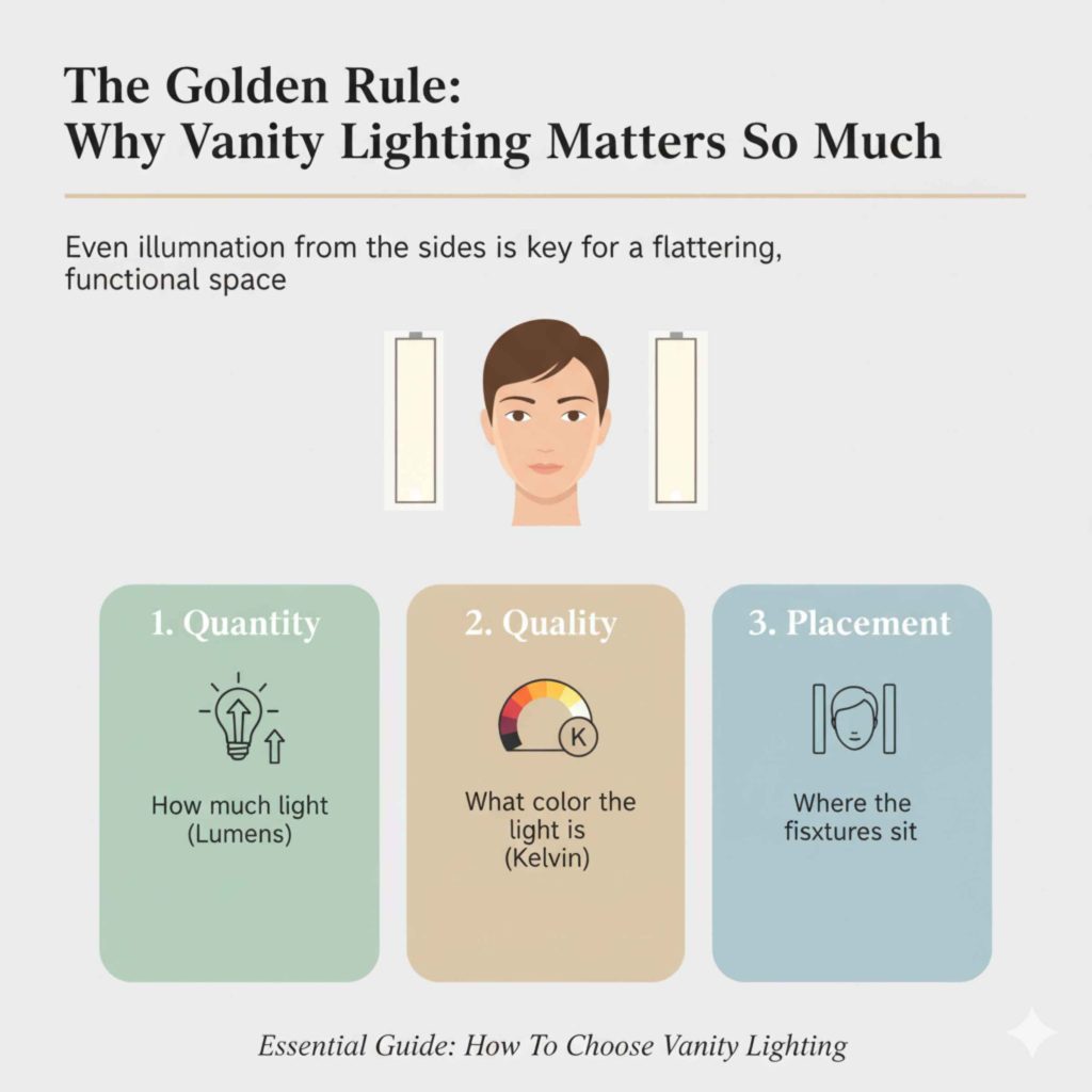 The Golden Rule Why Vanity Lighting Matters So Much