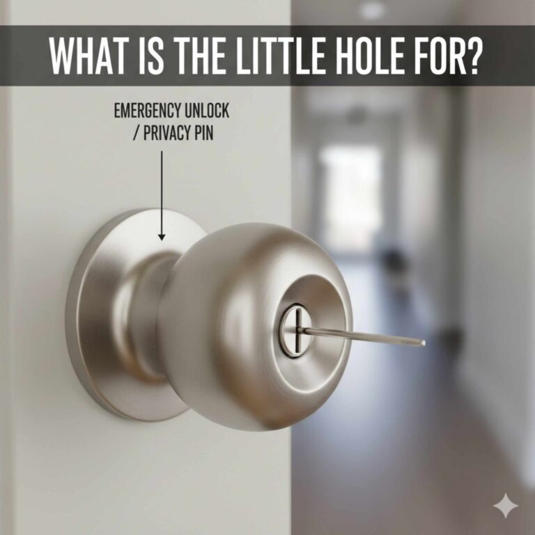 What Is The Little Hole On The Door Knob For?