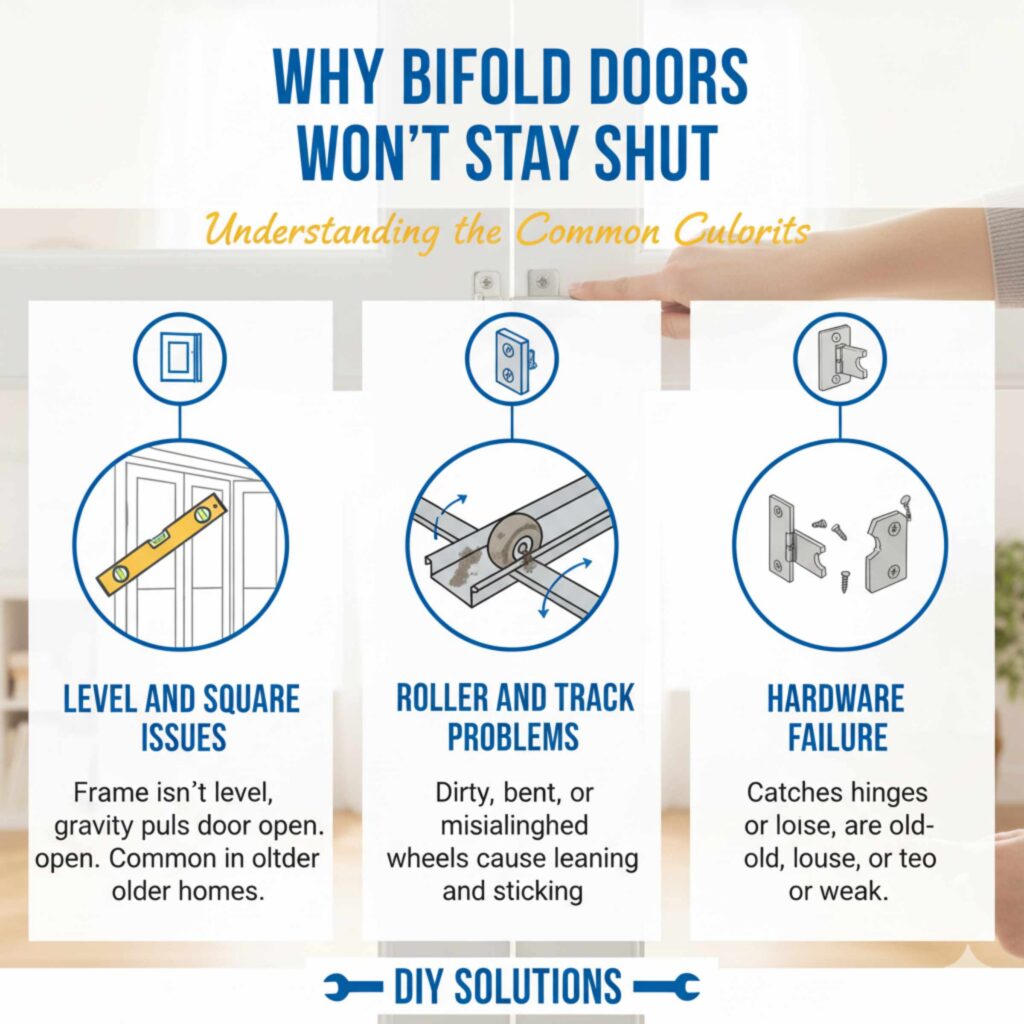 Why Bifold Doors Won't Stay Shut