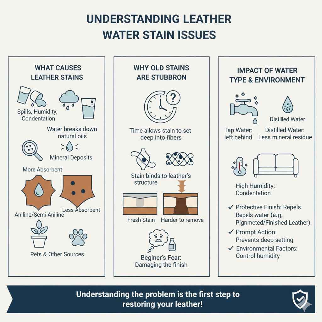 Understanding Leather Water Stain Issues